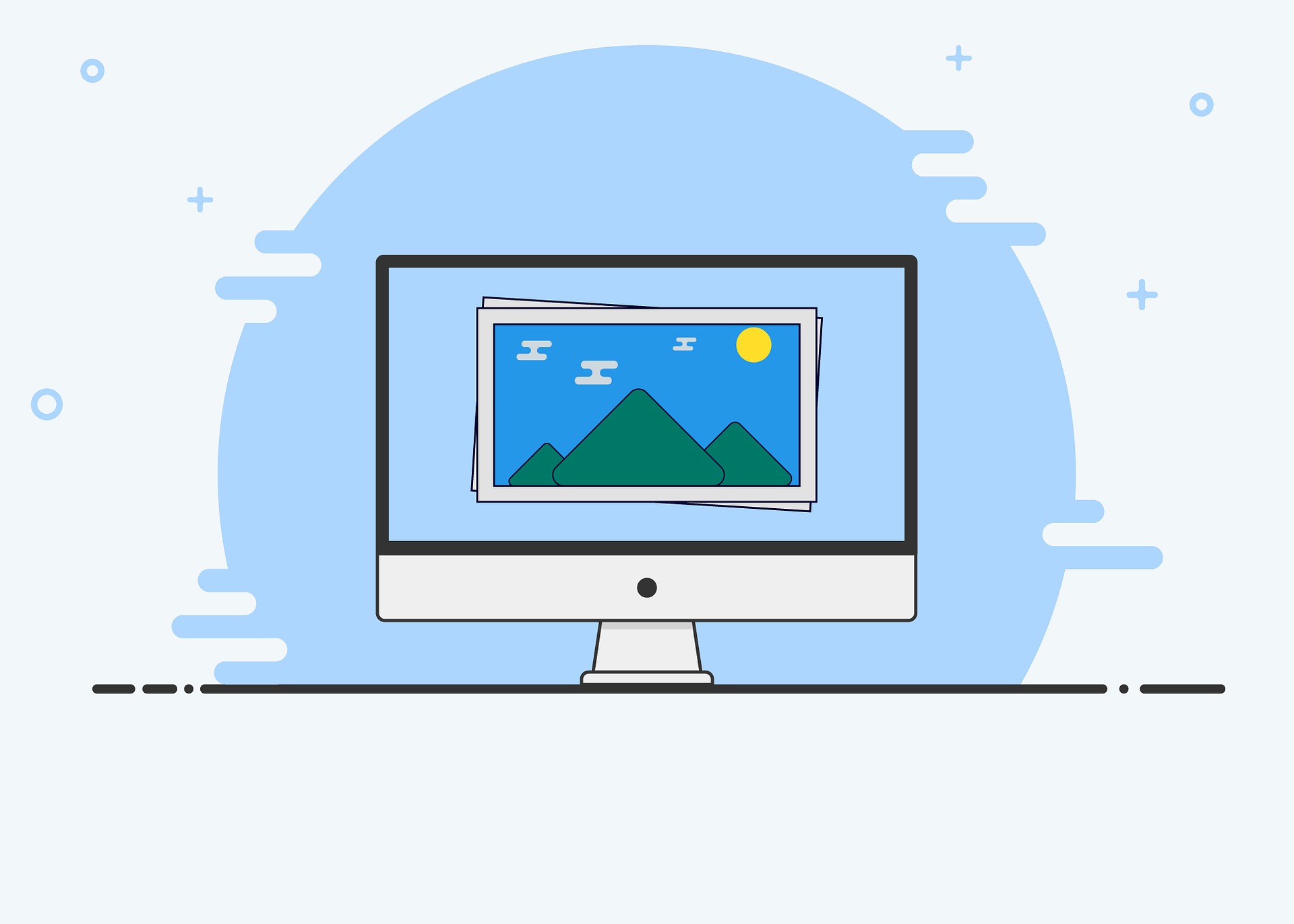 Website Erstellung Illustration